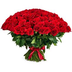 Большое влечение букет из 101 красной розы